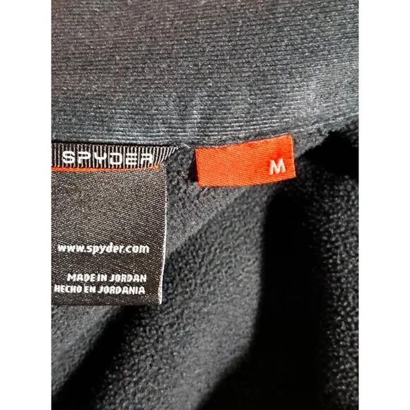 Spyder Outbound Half-Zip Sweatshirt Pullover Men Size M Red Logo & Trim Activewe - Picture 3 of 12